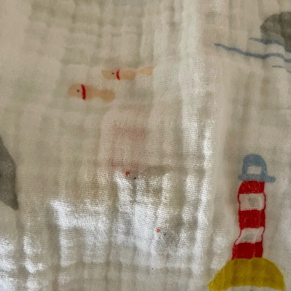 White Nautical Print Bubble